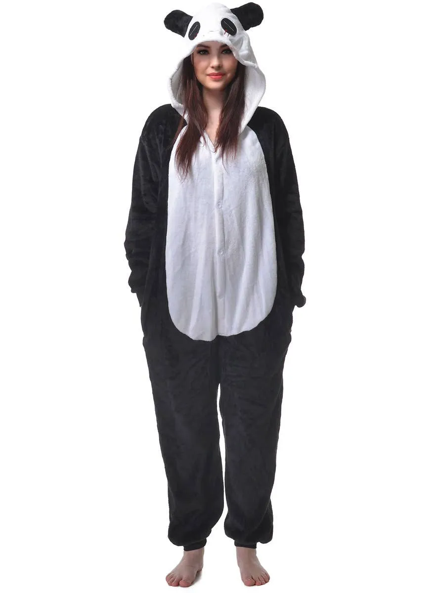 Cute Plush Panda Adults Onesie Dress Up Costume