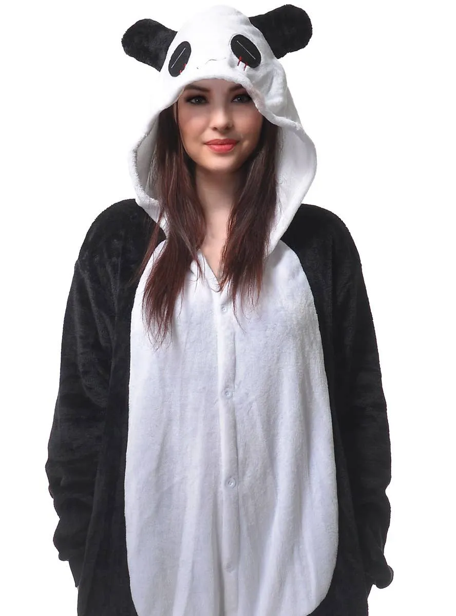 Cute Plush Panda Adults Onesie Dress Up Costume