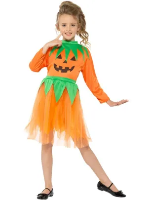 Cute Pumpkin Girls Halloween Costume