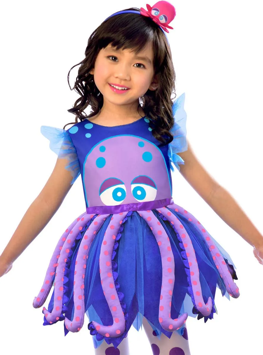 Cute Purple and Blue Octopus Girls Costume