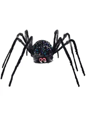 Cute Purple and Blue Sequin Fake Spider Halloween Decoration