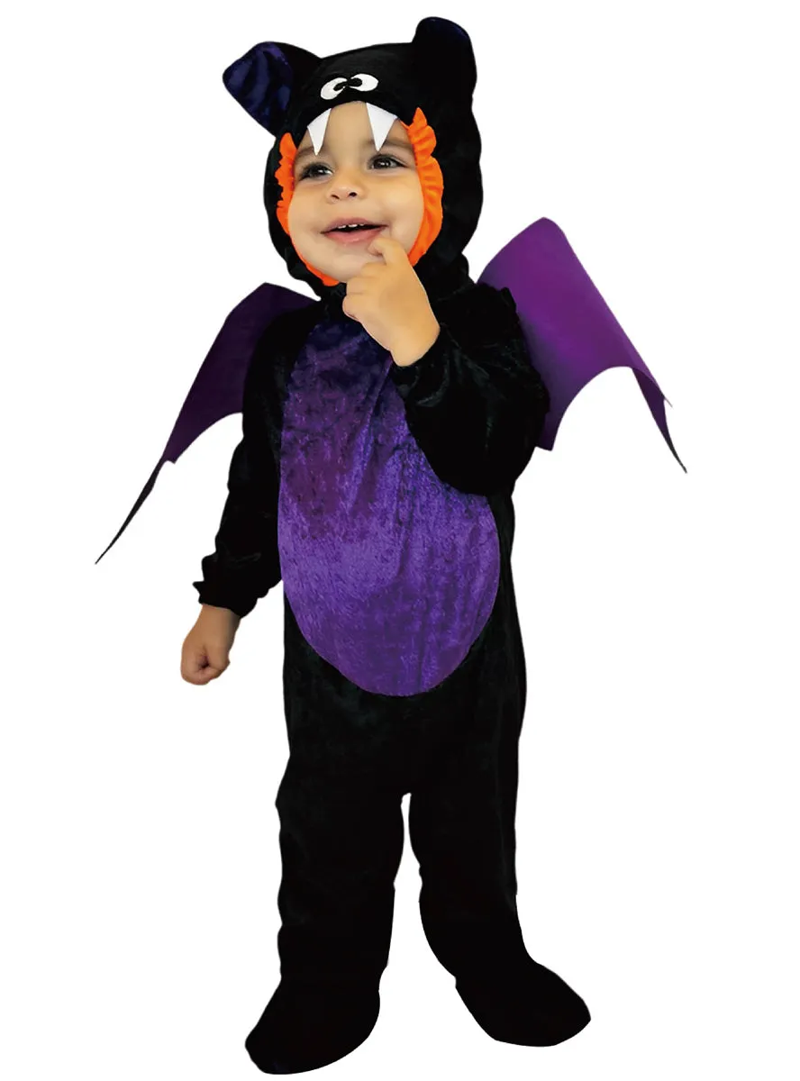Cute Purple Bat Toddler Boys Halloween Costume