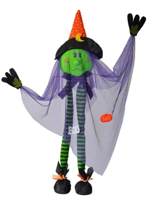 Cute Purple Vampire Child Friendly Standing Halloween Decoration