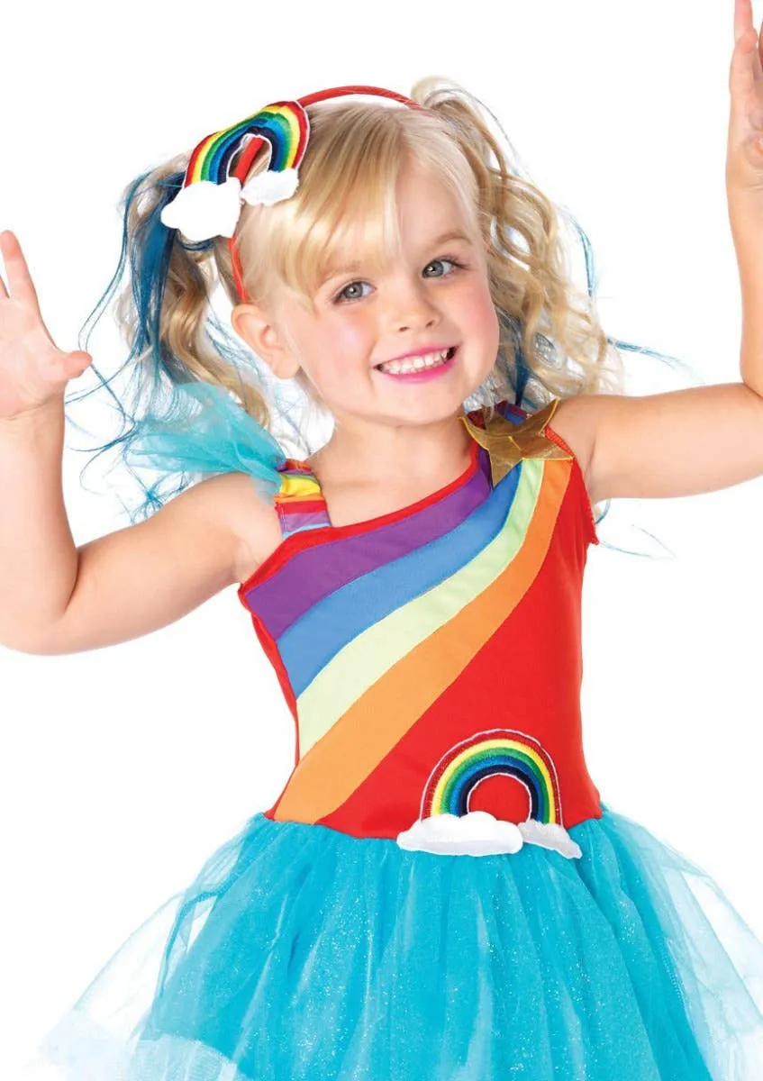 Cute Rainbow Doll Girls Tutu Dress Costume