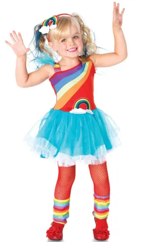 Cute Rainbow Doll Girls Tutu Dress Costume
