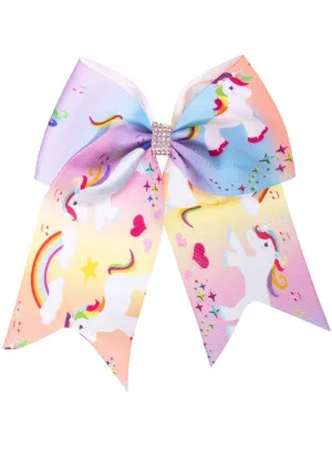 Cute Rainbows and Unicorns Hair Bow Costume Accessory