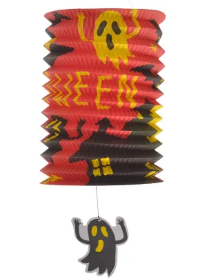 Cute Red and Black Halloween Ghost Lantern Decoration