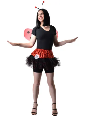 Cute Red and Black Ladybug Womens Costume Set