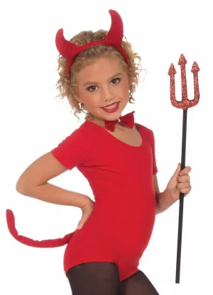 Cute Red Devil Girls Costume Accessory Set