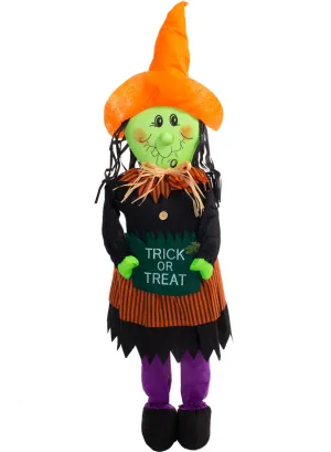 Cute Trick-or-Treat Witch Child Friendly Halloween Decoration