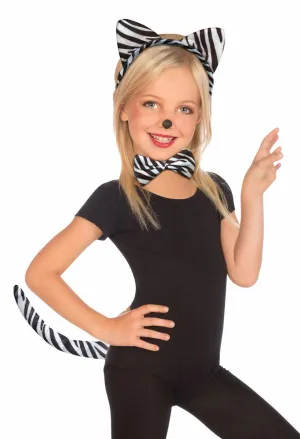 Cute Zebra Girls Costume Accessory Set