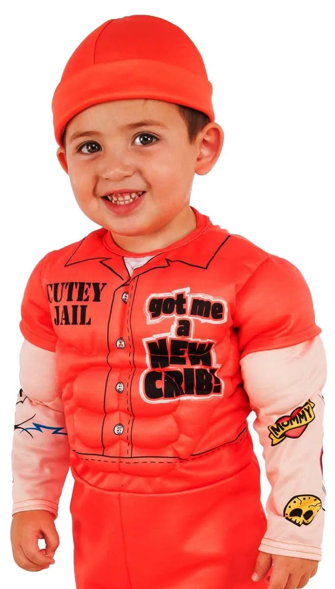 Cutie Convict Boys Orange Prisoner Costume