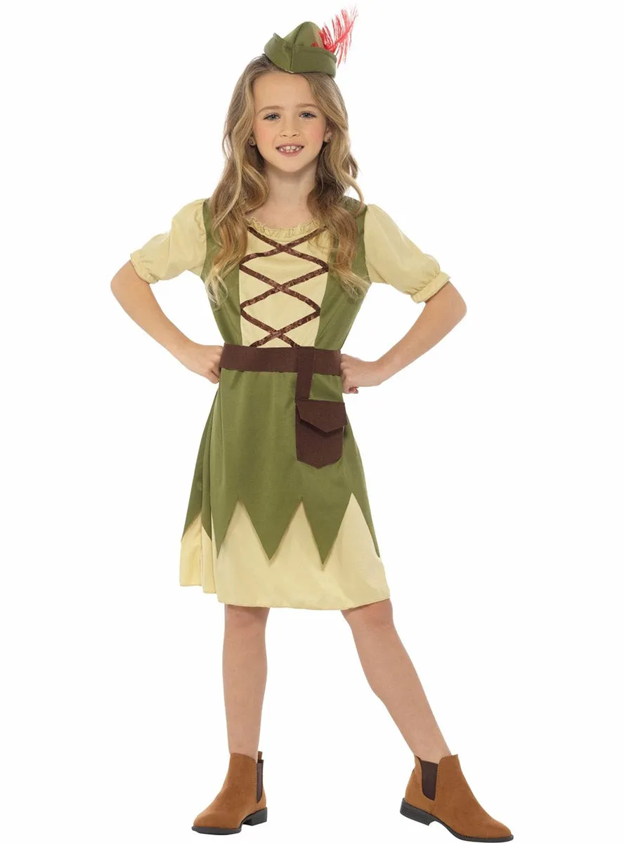Cutie Robin Hood Girls Dress Up Costume