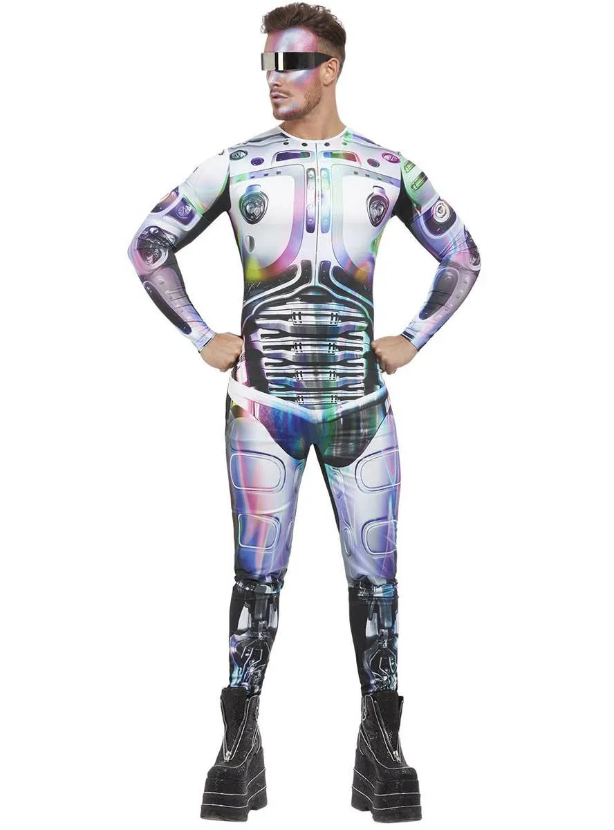 Cyber Space Alien Mens Fancy Dress Costume