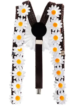 Daisy Chain 70s Hippie Costume Suspenders