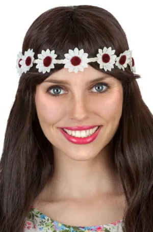 Daisy Chain White Hippie Headband