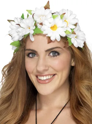 Daisy Chain Womens Hippie Flower Crown Headband