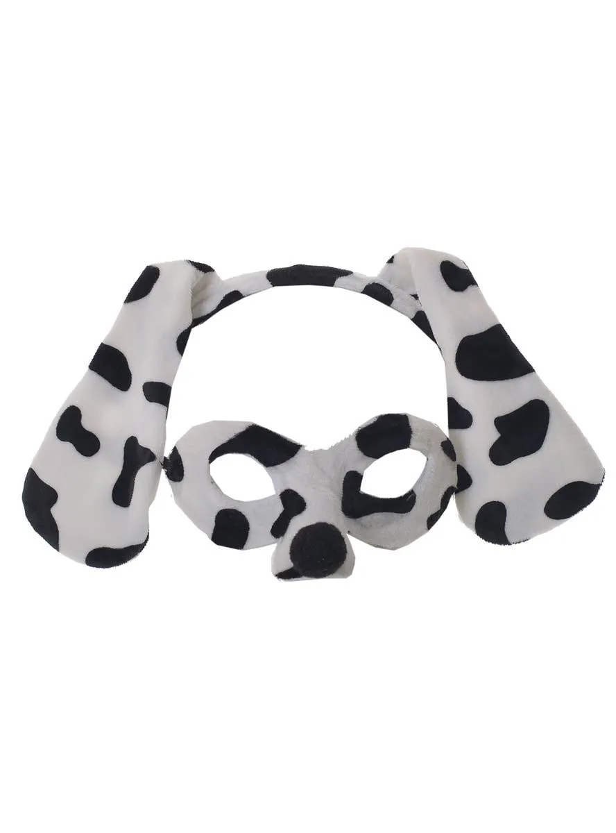 Dalmatian Kids Dog Mask and Headband Accessory Set