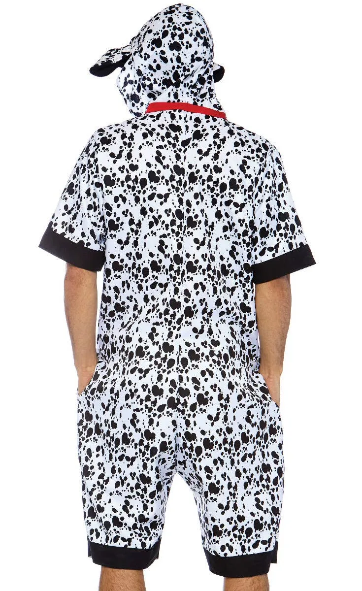 Dalmatian Mens Dog Jumpsuit Costume