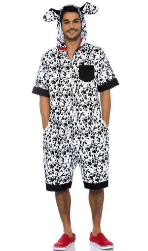 Dalmatian Mens Dog Jumpsuit Costume