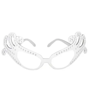 Dame Edna Novelty White Costume Glasses