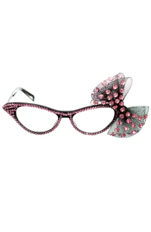 Dame Edna Pink Rhinestone Novelty Glasses