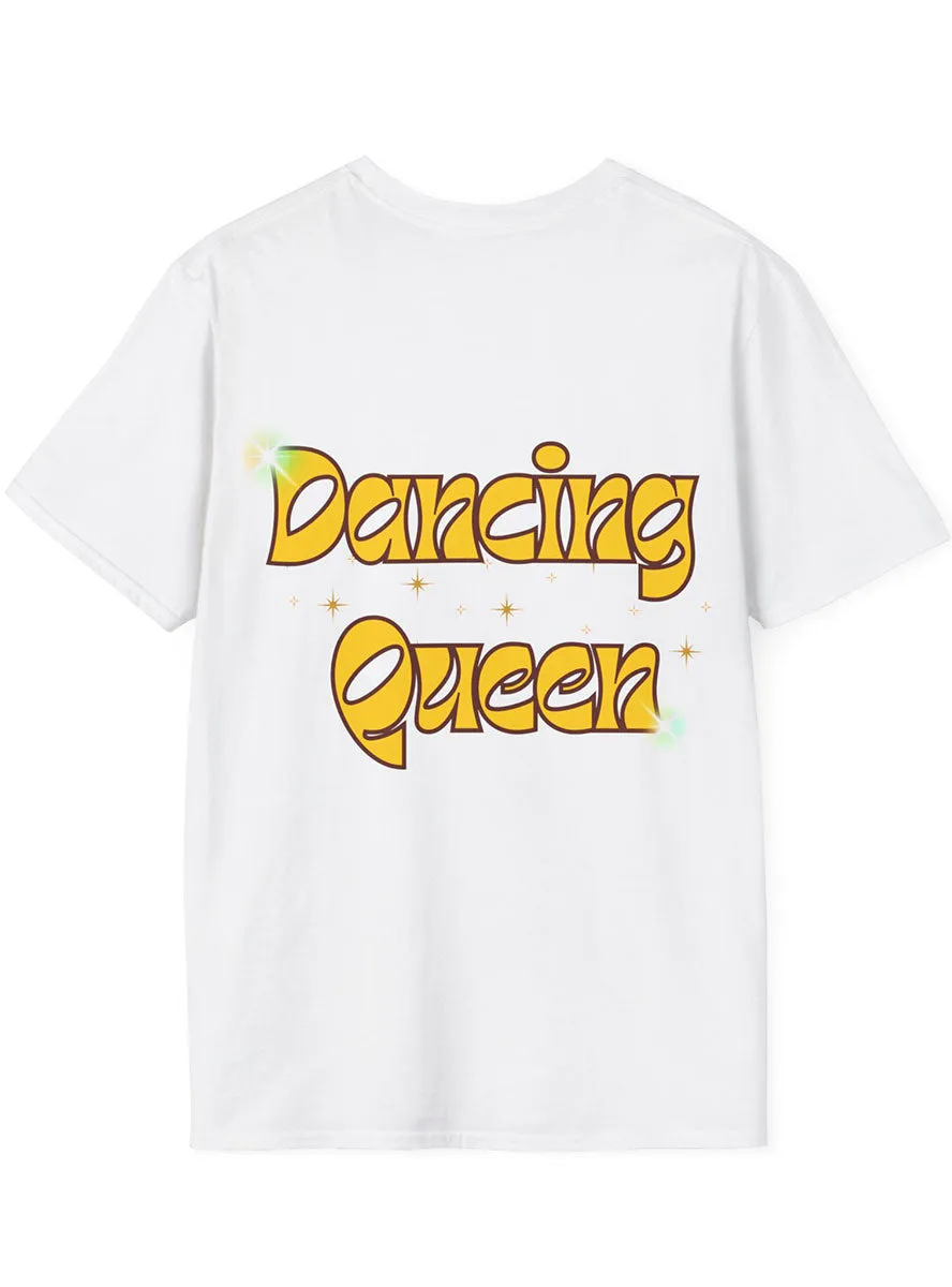 Dancing Queen Gold Cat Womens 70s Costume Shirt
