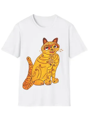 Dancing Queen Gold Cat Womens 70s Costume Shirt