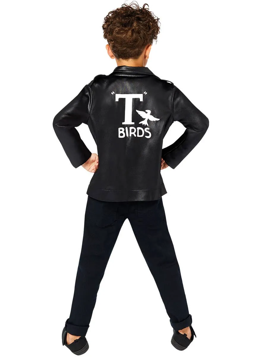 Danny Zuko Boys Black Grease T-Birds Costume Jacket