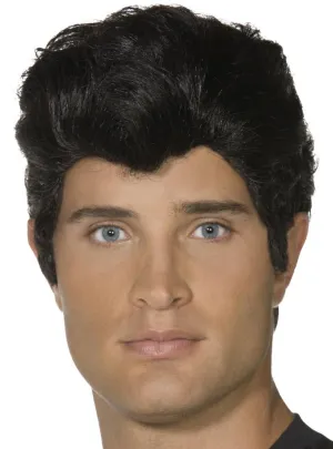 Danny Zuko Mens Black Grease Costume Wig