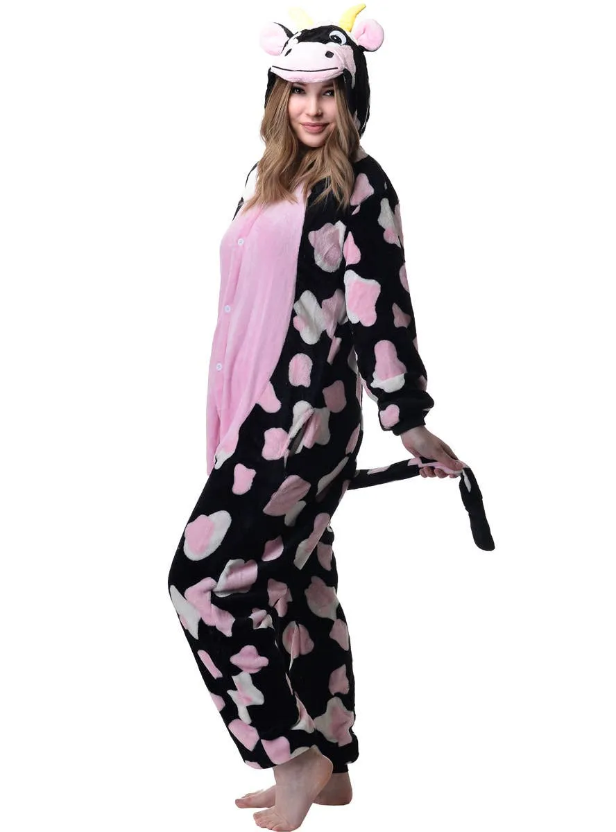 Dappled Cow Adults Onesie Costume