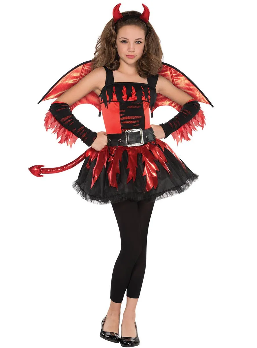 Daring Devil Teen Girls Halloween Costume