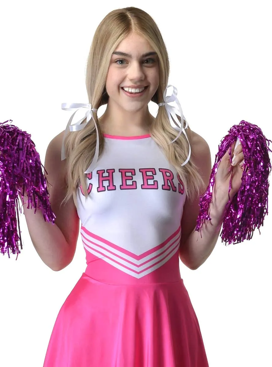 Daring Pink Teen Girls Cheerleader Costume