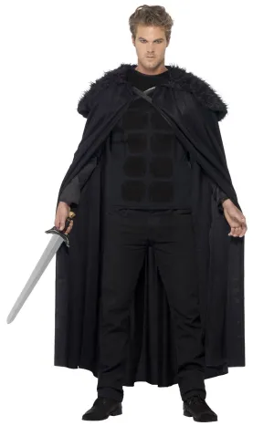 Dark Barbarian Mens Black Medieval Costume