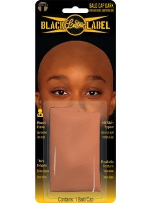 Dark Brown Latex Bald Cap SFX Costume Prosthetic