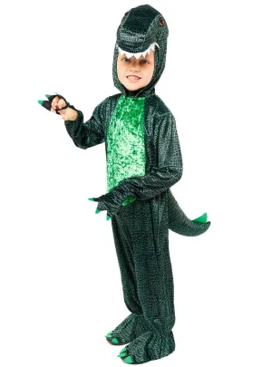 Dark Green Dinosaur Boys Dress Up Costume