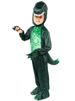 Dark Green Dinosaur Toddler Boys Dress Up Costume