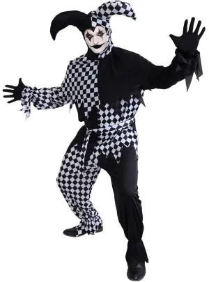 Dark Jester Mens Halloween Costume