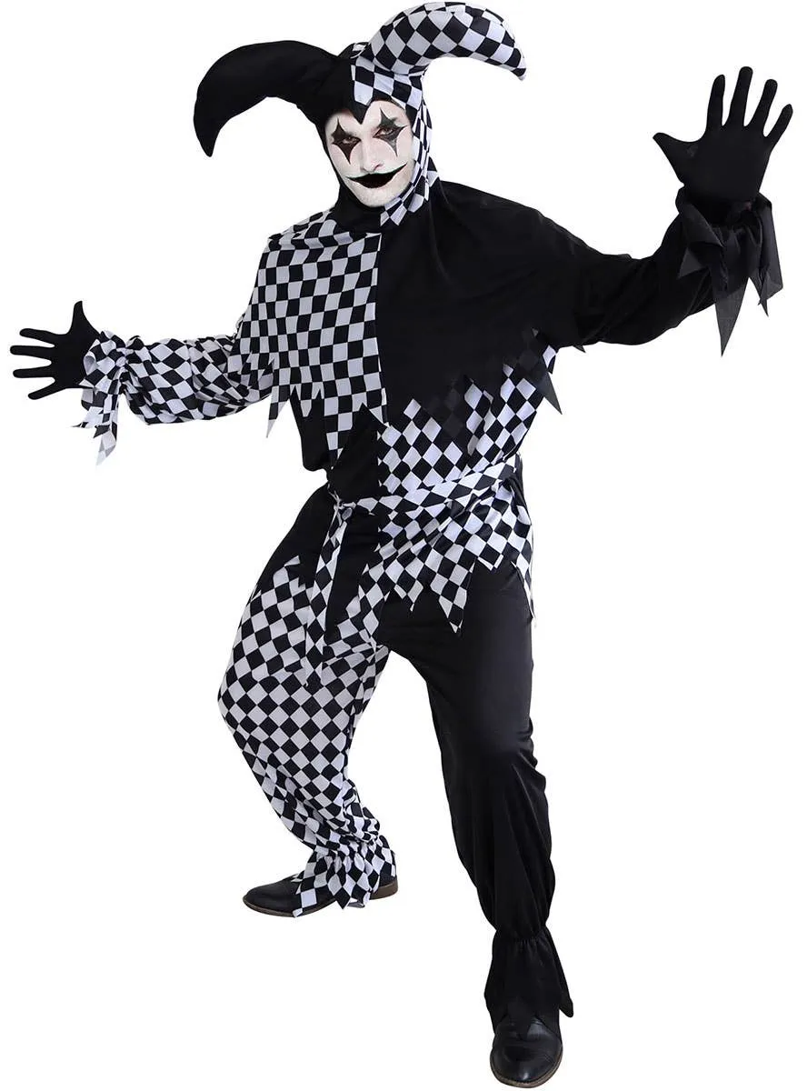 Dark Jester Mens Halloween Costume