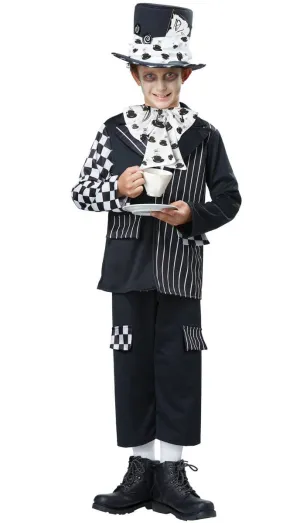 Dark Mad Hatter Boys Halloween Costume