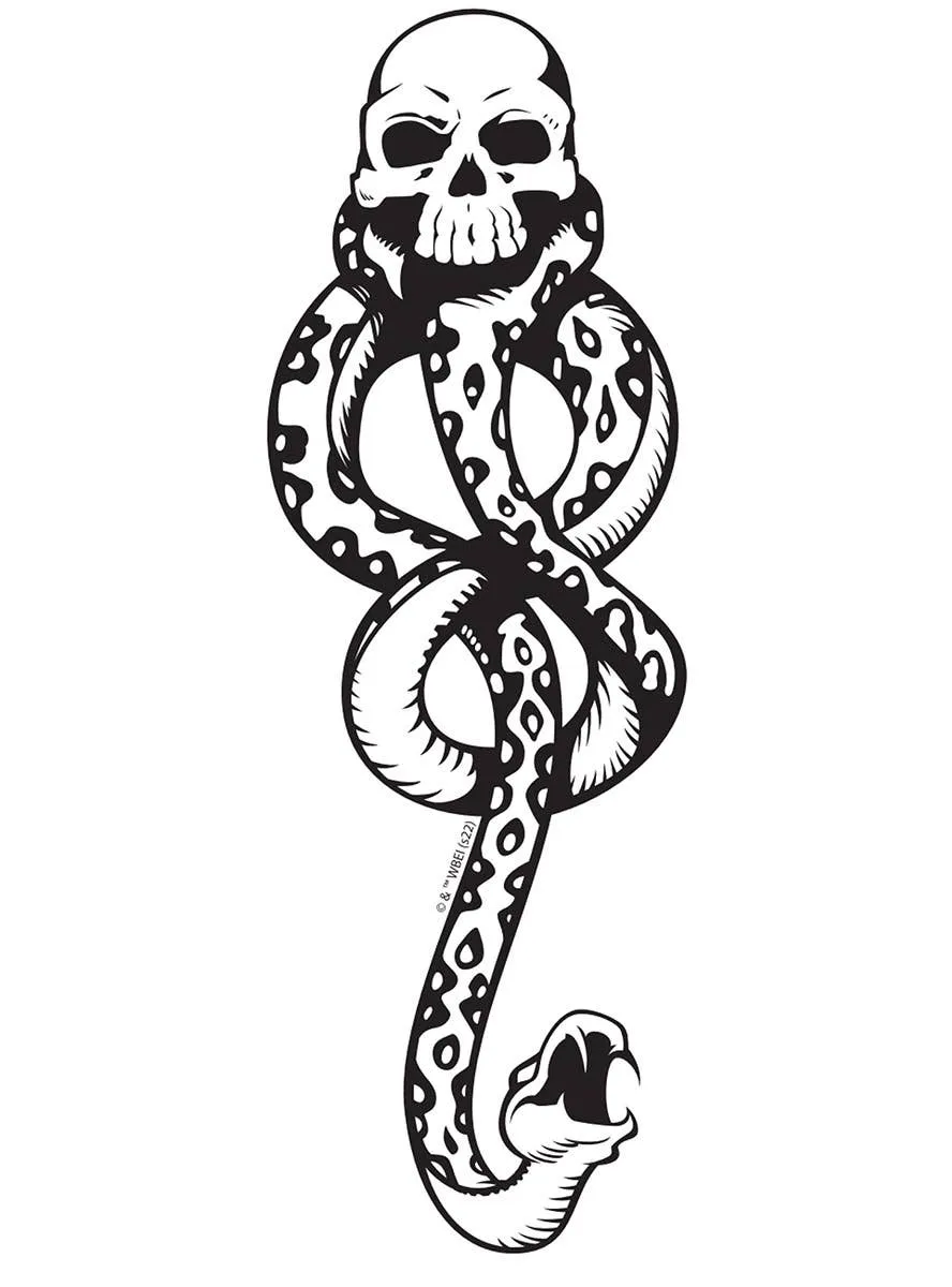 Dark Mark Harry Potter Temporary Tattoo