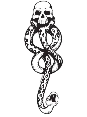 Dark Mark Harry Potter Temporary Tattoo
