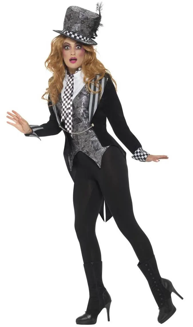 Dark Miss Hatter Deluxe Womens Halloween Costume
