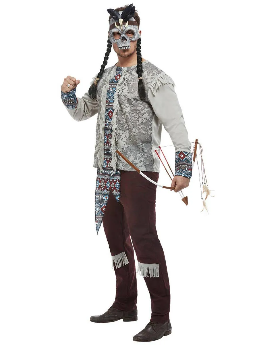 Dark Spirit Warrior Mens Halloween Costume