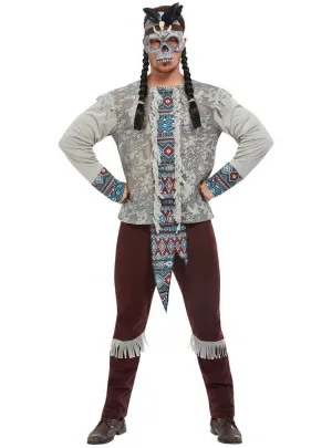 Dark Spirit Warrior Mens Halloween Costume