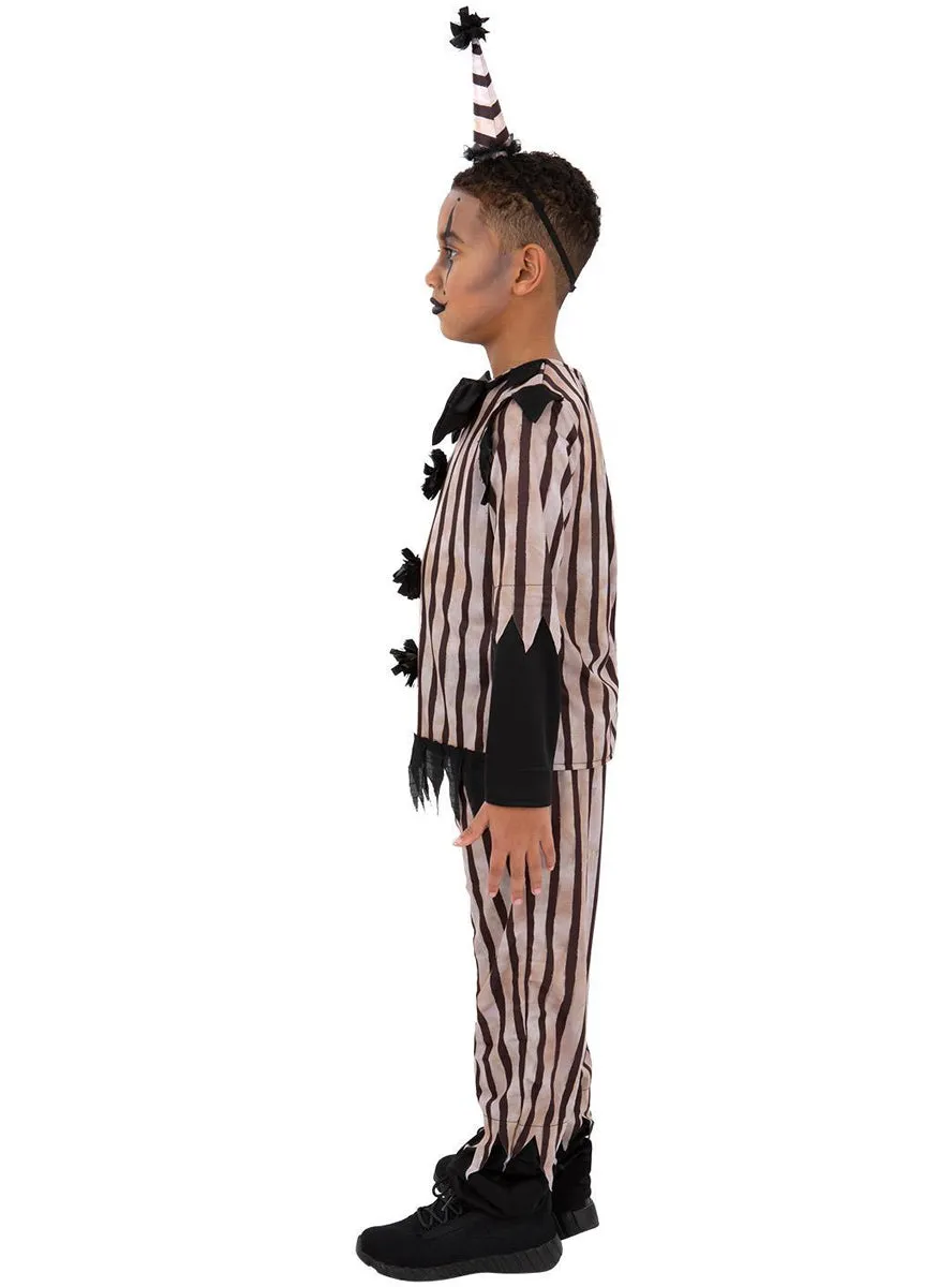 Dark Vintage Clown Boys Halloween Costume