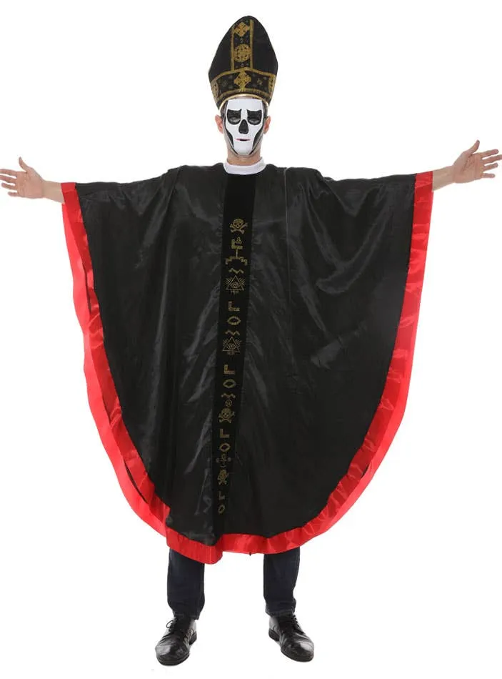 Dark Zombie Priest Mens Halloween Costume
