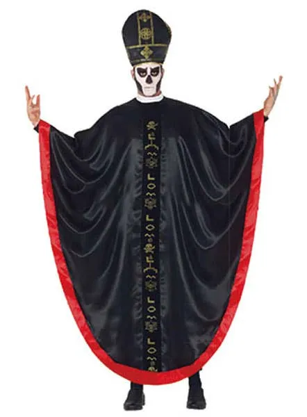 Dark Zombie Priest Mens Halloween Costume