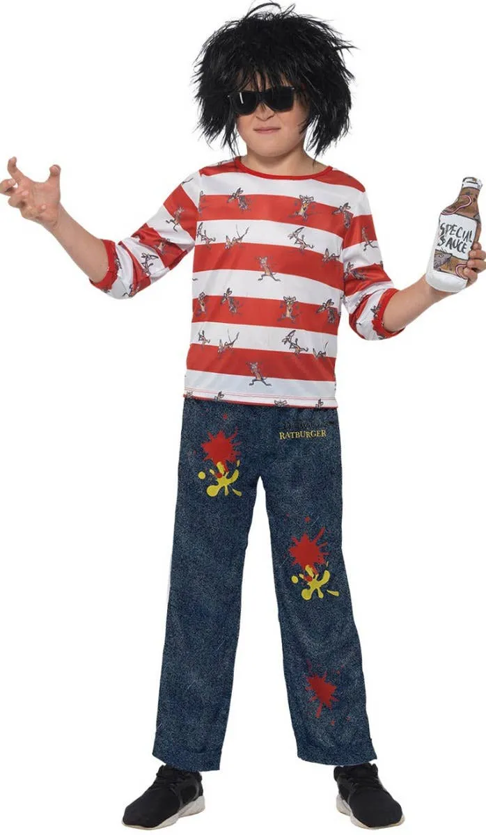David Walliams Boys Deluxe Ratburger Book Week Costume