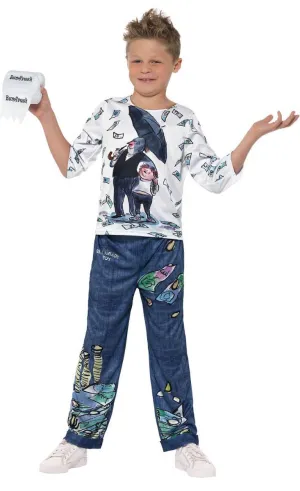 David Walliams Deluxe Billionaire Boy Kids Book Week Costume